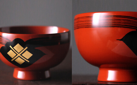 【伝統工芸品】【秀衡塗】汁椀 花塗り 秀衡一つ雲 3個（朱3個）【ocy915-hit-3-r-r-r】