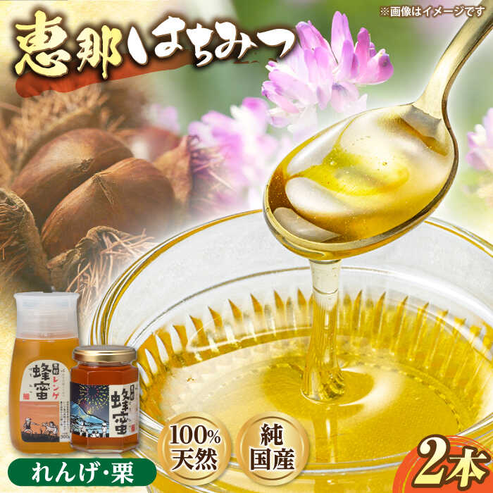 【ふるさと納税】恵那蜂蜜 2本セット (蓮華蜂蜜300g×1本、栗蜂蜜180g×1本) 国産 はちみつ 蜂蜜 ハチミツ 岐阜県産 恵那市産 健康 美容 産地直送 お取り寄せ恵那市 / はち工房こうけつ[AUDF003]