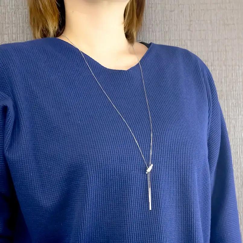 プラチナ ネックレス ダイヤモンド ロング ラリエット 管理番号230421mro100dpn75 SWAA090