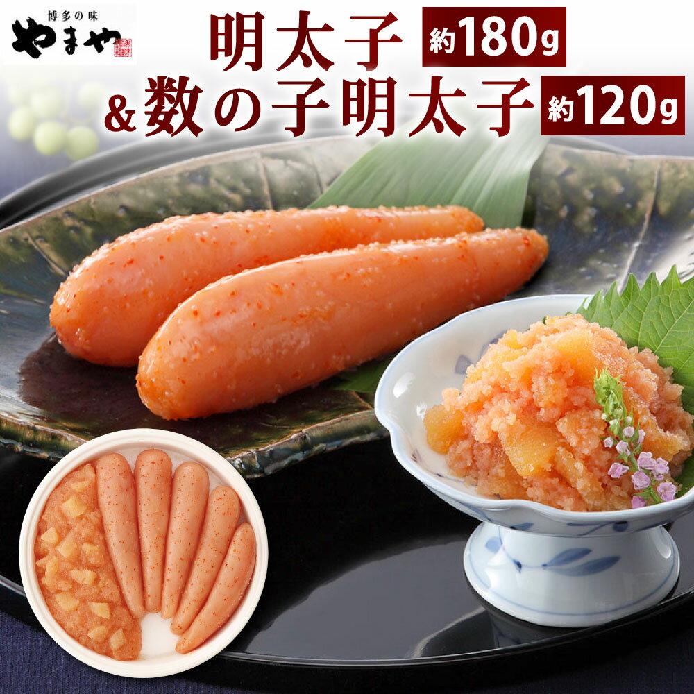 【ふるさと納税】やまや 明太子・数の子明太子セット 2種類 合計約300g 食べ比べ 辛子明太子 数の子 めんたいこ あえもの 和え物 真子 バラコ ご飯の友 おかず 冷蔵