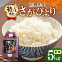 【ふるさと納税】佐賀県産 さがびより 5kg（白米）【株式会社IMKCorporation】[IBX014]