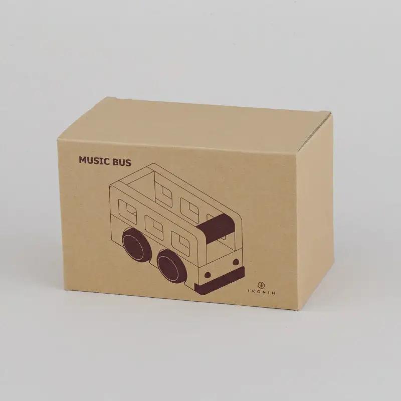 IKONIH ( アイコニー )  オルゴールバス/ おもちゃ 子供 こども オモチャ 玩具 プレゼント お祝い 木 出産祝い 安全 オーガニックトイ ファーストトイ バス 乗り物 車 大型車【kip