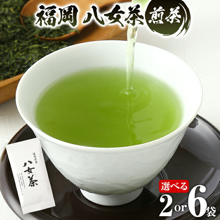 【ふるさと納税】福岡 八女茶 煎茶 200g（100g×2袋） 600g（100g×6袋）個数が選べる お茶 緑茶 原野製茶 奥八女 八女 茶葉 福岡県 福岡 九州 グルメ お取り寄せ