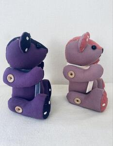 はんぷくま【ピンク・紫】 インテリア くまのぬいぐるみ ぬいぐるみ シンプル テディベア 贈り物 飾り 子供 孫 誕生日 プレゼント  ピンク