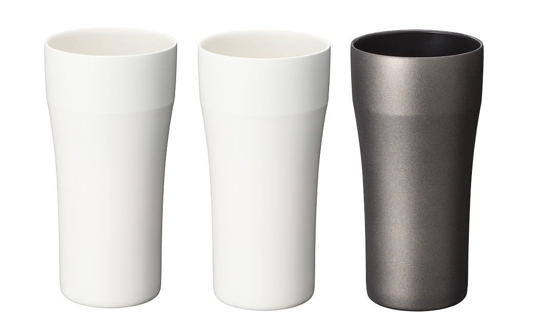 【京セラ】真空断熱タンブラー 420ml ＜ホワイト2個・ブラック1個＞ （計3個） CERAMUG タンブラー 真空容器 保冷 保温 真空断熱 セラミック トラベルカップ KYOCERA_ss1191_CR