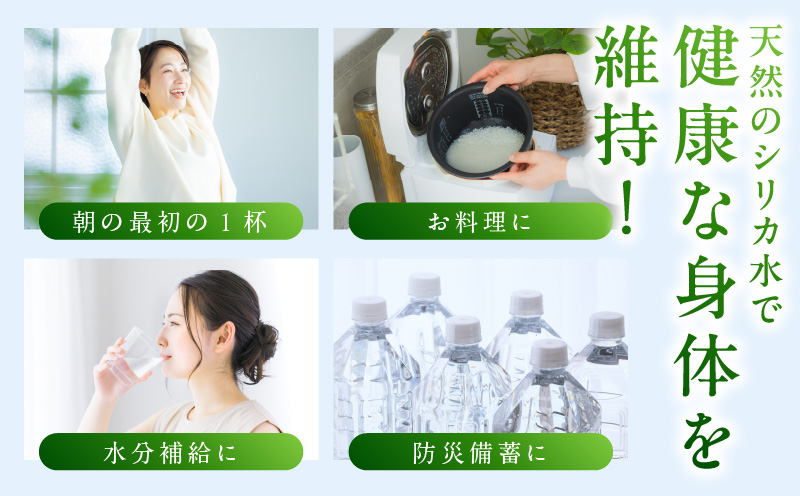 【定期便】天然水 500ml 40本×全6回【国産 シリカ水 ミネラルウォーター 高濃度シリカ 飲料水 防災 備蓄 ペットボトル ALOHAS】 099Z363