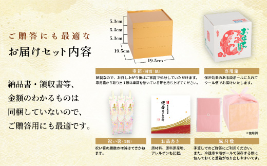 千賀屋謹製 2026年 迎春おせち料理「にほんばれ」和風三段重 3人前 全34品　冷蔵