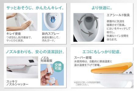 LIXIL シャワートイレ New PASSO EA22A（オフホワイト）