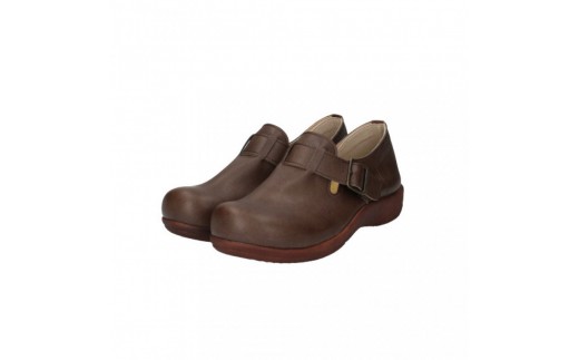 ベルトコンフォートシューズ｜ブラウン LL(24.5cm) レディース スリッポン 幅広 甲高 外反母趾 ゆったり幅 大人気 靴