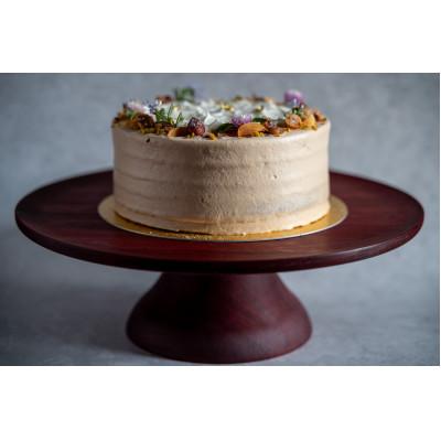 ふるさと納税 宇城市 ウォールナットの木製ケーキスタンド30×30×10cm 900g |  | 03