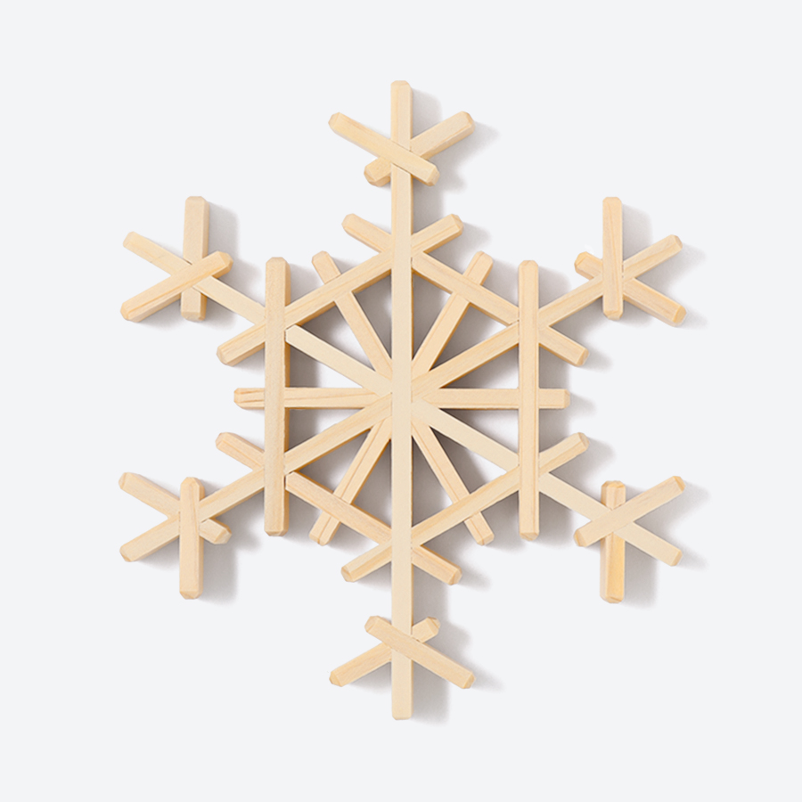 ＜Kinomo＞雪の結晶コースターセット