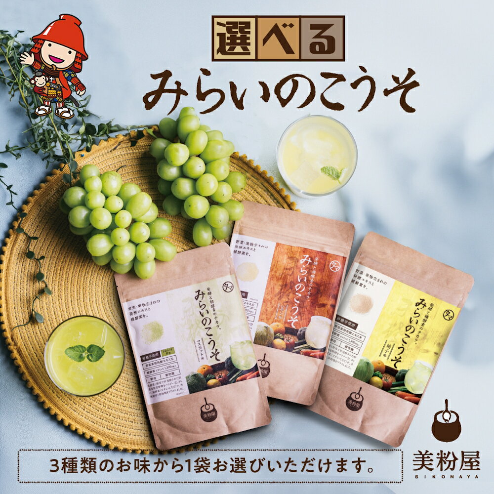 【ふるさと納税】みらいのこうそ 1袋 選べる 味 | 美粉屋 みらいのこうそ 未来の酵素 酵素 ドリンク 酵素粉末 酵素サプリ 酵素ドリンク 酵素ドリンクサプリ 酵素ドリンクファスティング ビタミンC ビタミンC ドリンク 補酵素 タマチャンショップ 大分県 中津市