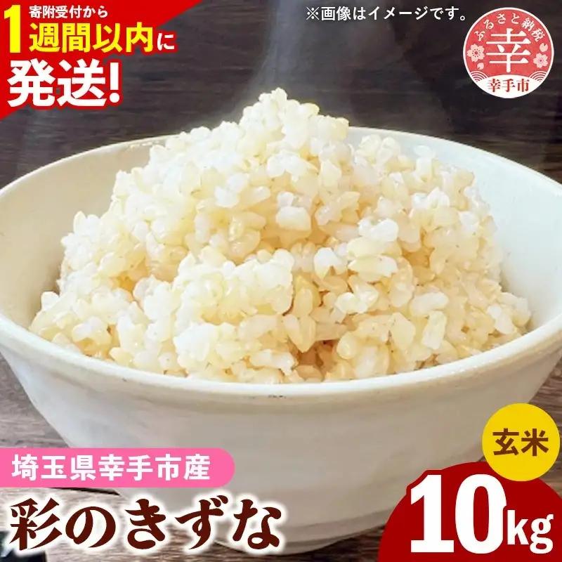 令和7年産【彩のきずな】玄米10kg 色彩選別済 Brown Rice - お米 ごはん