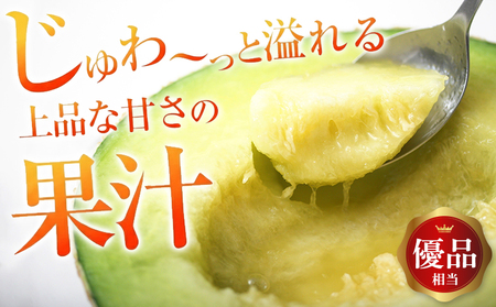 【通年栽培】純系マスクメロン２玉（化粧箱入）【５月発送分】