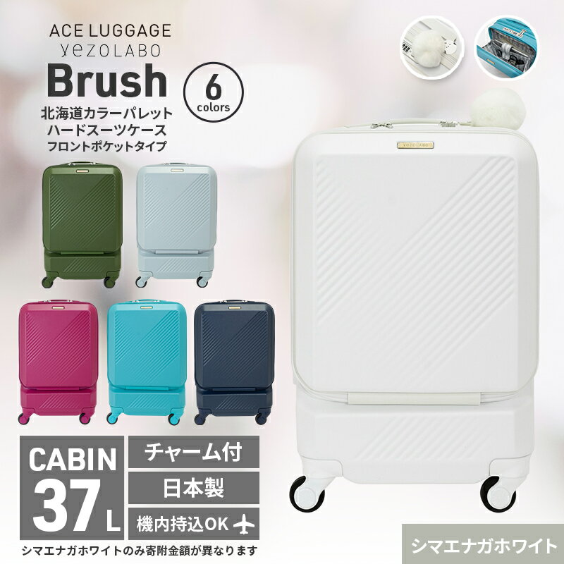 【ふるさと納税】スーツケース 最短 7営業日以内配送 Brush 北海道 カラーパレット ポケット 37L CABIN_No.5801077 選べるカラー全6色 キャリーケース 旅 キャリー かばん バッグ 国産 日本製 エースラゲージ 赤平市　お届け：【出荷不可期間】12月25日～翌年1月5日まで