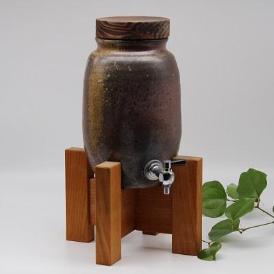 ふるさと納税 備前市 備前焼サーバー3L・台付き(登り窯) |  | 01
