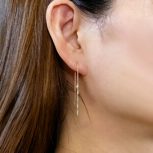 純プラチナ ピアス pt999 ロングピアス レディース ペア 揺れる プラチナ アメリカンピアス ランクリスタル シンプル 人気251212nm200pt999 SWAA368-pt