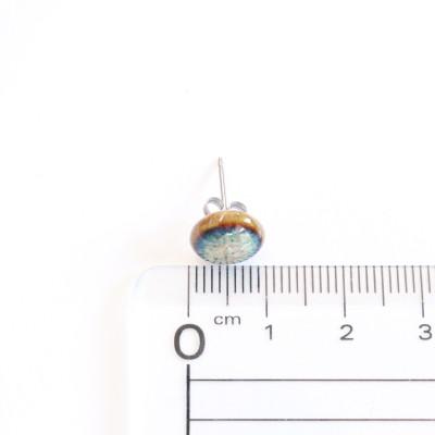 ふるさと納税 瑞浪市 【美濃焼】黄緑むらタイルピアス(直径10mm) |  | 03