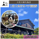 【ふるさと納税】Lily’s Garden STAY 1泊2食付きペア宿泊券（土日祝日限定）　 ペットと泊まれる宿 旅行 大型犬優先 ペット連れ ペットOKの宿 大型犬 宿泊先 宿泊施設 創作フレンチ 犬と泊まれる宿