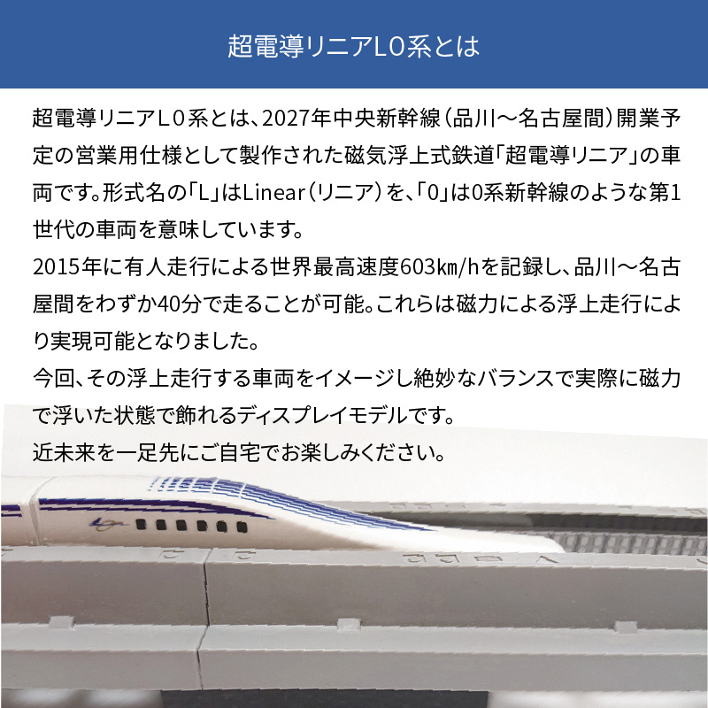 「鉄道の未来展」にて大反響!!Nゲージリニア 超電導リニアL0系のディスプレイモデル!! リニア 中央新幹線 Nゲージ ミニチュア 高速 磁気 浮上 鉄道 H060-017