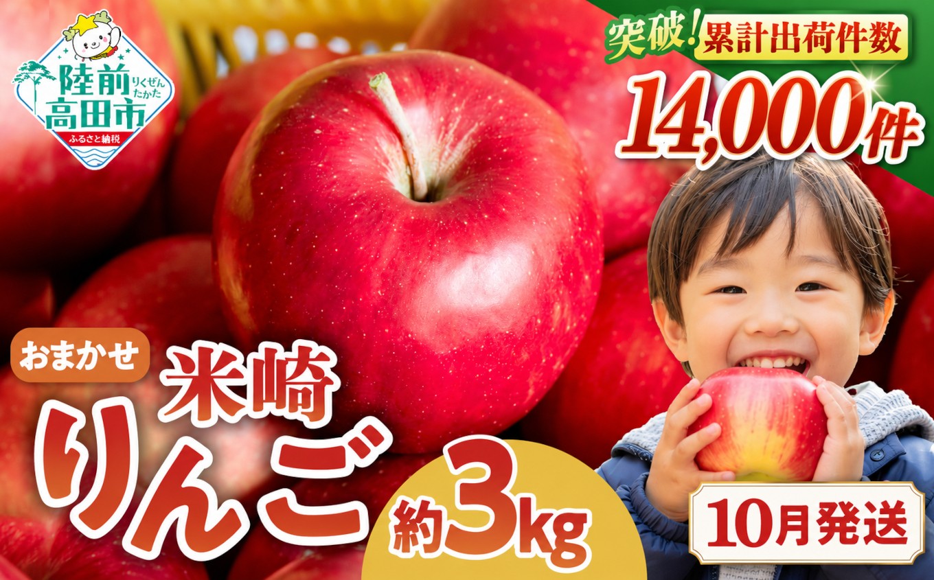 
                  【10月発送】 旬の新鮮りんご 品種おまかせ 3kg 【 りんご 米崎りんご リンゴ 林檎 産地直送 新鮮 青林 王林 ジョナゴールド シナノスイート ふじ サンふじ おまかせ りんご アップル 家庭用 訳あり 】 RT670
                