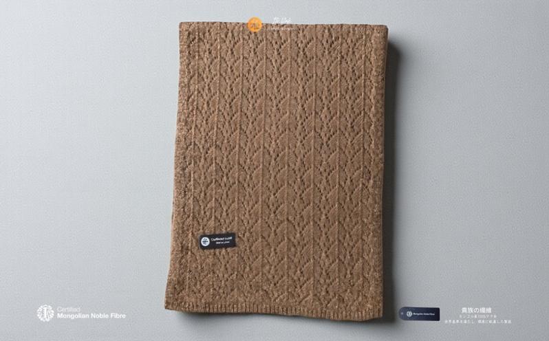 『Noble Fibre』100％ヤク・マフラー メッシュ ベージュ【高級 おしゃれ ファッション カシミア より暖かい 防寒】