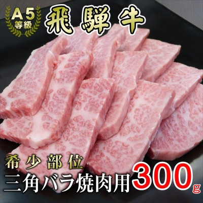 
[希少部位]A5等級飛騨牛三角バラ焼肉用300g【1445729】
