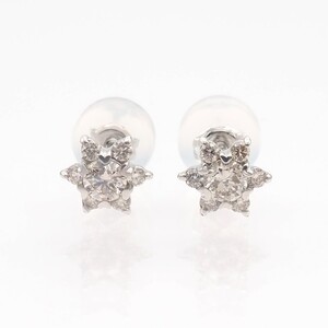 PT900 0.24ct ダイヤモンド ピアス　FFP-000346