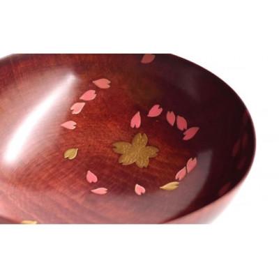 ふるさと納税 加賀市 桜ひらり蒔絵 栃盃 (赤摺) |  | 02