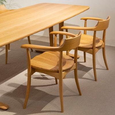 ふるさと納税 高山市 【飛騨の家具】　飛騨産業　クレセントアームチェア(ホワイトオーク) TR3775 |  | 01