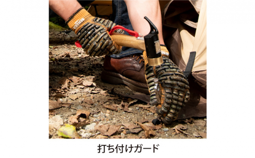 キャンプ アウトドア 手袋 グローブ 打撃 挟み込み 保護 BG-1 ベルガー インパクトプロテクト リーフ柄　【 カジュアル 葉っぱ タッチパネル対応 衝撃吸収 握りやすい 】