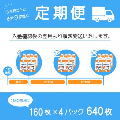 ふるさと納税 富士市 定期便 年3回 ペットシート こまめだワン レギュラーペットシーツ160枚×4パック(1702) |  | 01