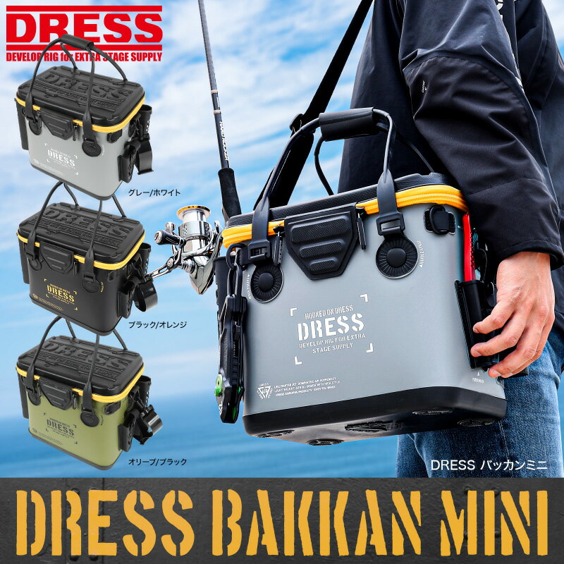 【ふるさと納税】[DRESS] バッカン ミニ 17L - 大容量タックルバッグとしても使える収納ケース【 バッカン 大容量 ポケット付き フリータイプ 防水 釣り 釣り具 釣りアイテム フィッシング 釣り用品 送料無料 】