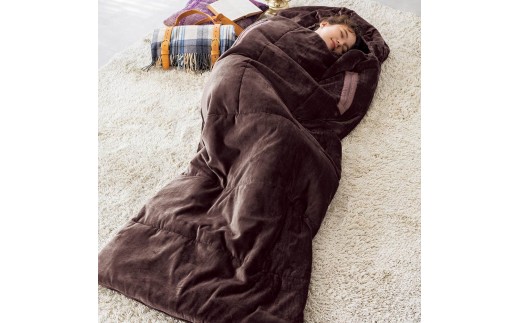 【ディノス限定販売】ヒートループ（R）ハイパー ぬくぬく 寝袋クッション【ブラウン】_1143211684_00