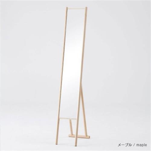 旭川家具 cosine コサイン エントランスミラー(スタンド)　メープル_05697【配送不可地域：離島・沖縄】【1741247】