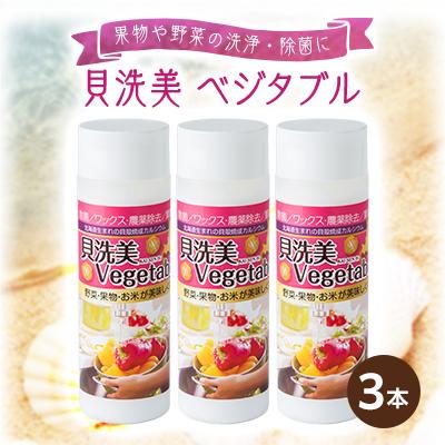 ふるさと納税 八雲町 【果物や野菜の洗浄・除菌】貝洗美Vegetable 3本