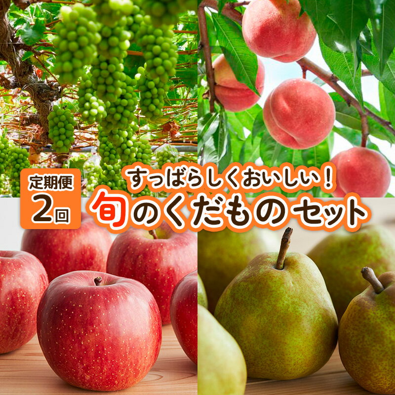 【ふるさと納税】【定期便2回】すっばらしくおいしい！旬のくだものセット FY25-254
