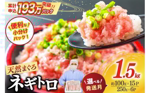 【10月発送】ネギトロ 15パック（計1.5kg）