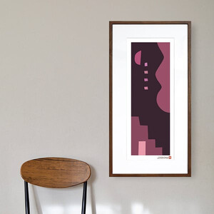 【絵画】 和紙アート 「やさしい記憶３」 額装サイズ 300mmx600mm 阿波紙 【 ピエゾグラフ 和紙 額入り 額縁付 アート インテリア 現代版画 絵画 版画 贈り物 贈答 プレゼント ギフト