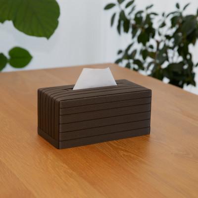 ふるさと納税 奥州市 心地よい暮らしをつくる ティッシュケース Max ダークブラウン バンドシー [AR115] |  | 01
