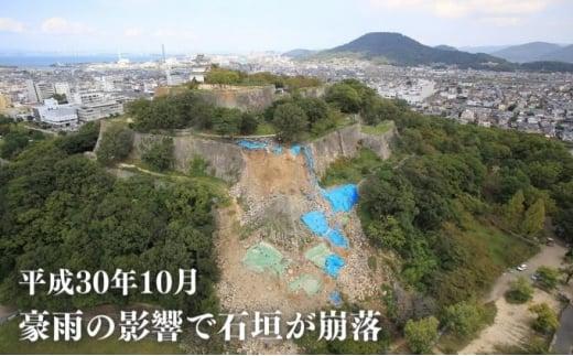 【復興支援/寄附のみ】丸亀城石垣修復プロジェクト/1億円 お城 天守閣 支援 災害 台風 復興