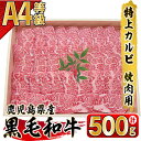 【ふるさと納税】A-4黒毛和牛特上カルビ！(500g)多くの黒毛和牛の中から出水畜産の職人が厳選した逸品！ 国産 黒毛和牛 和牛 牛 カルビ 焼肉【出水畜産】