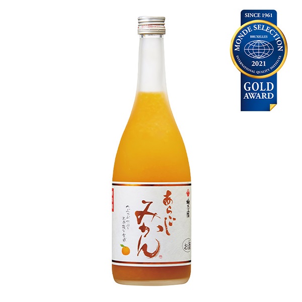 梅乃宿 あらごしみかん 720ml ／ お酒 リキュール ギフト 贈り物 プレゼント 人気 メーカー直送 果肉たっぷり デザート つぶつぶ食感 ロック ストレート 奈良県 葛城市