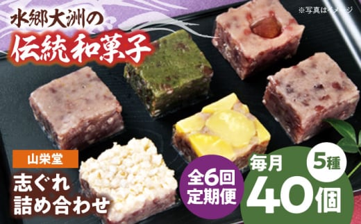 【全6回定期便】和菓子 山栄堂の志ぐれ詰め合わせＡセット（2箱） 愛媛県大洲市/大洲市物産協会[AGBM054] おやつ おかし お菓子 和菓子 スイーツ デザート お茶菓子 ティータイム 銘菓 名産品 志ぐれ しぐれ おすすめ 人気 お取り寄せ 送料無料 贈答 ギフト