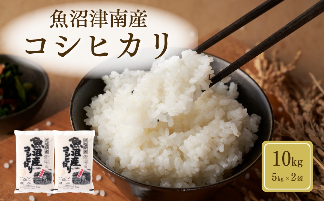 【令和8年産 先行予約】魚沼（津南）産コシヒカリ 10kg（5kg×2袋）新潟県 津南町 (有)フジミヤ