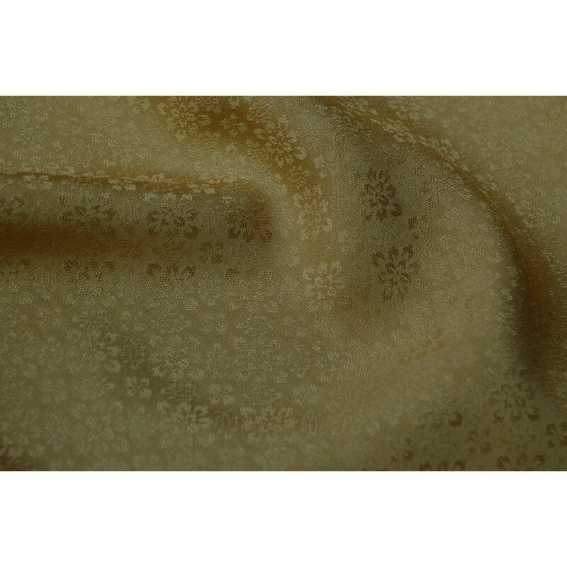 【ふるさと納税】絹織物　京都「丹後ちりめん」色無地　小葵（桑染）