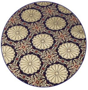 【便利で手軽な格式高い、仏前 座布団カバー】仏前 座布団カバー　新菊 八端判