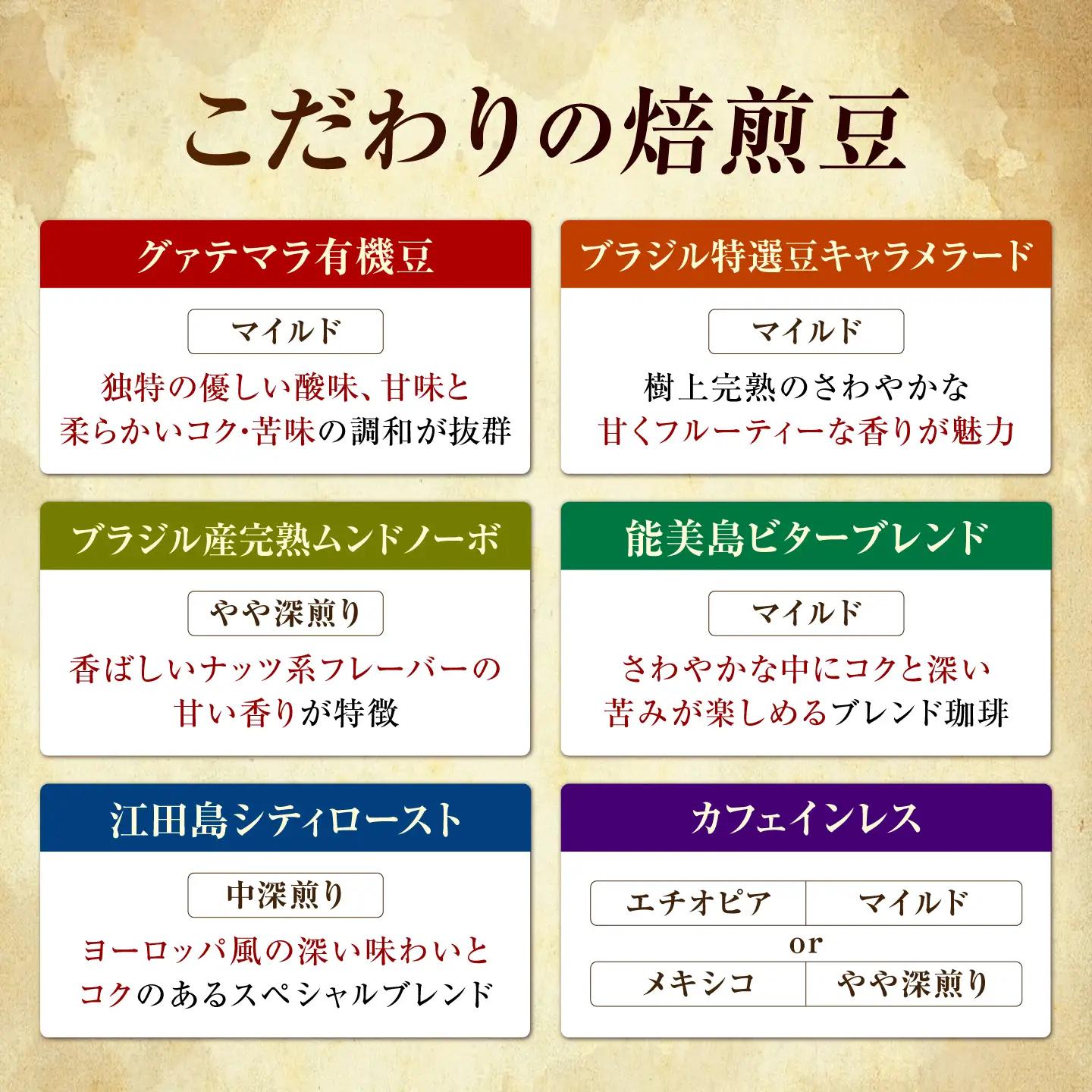 コーヒー ドリップパック6種24個 コーヒー 自家焙煎 珈琲 詰め合わせ [XBE001]