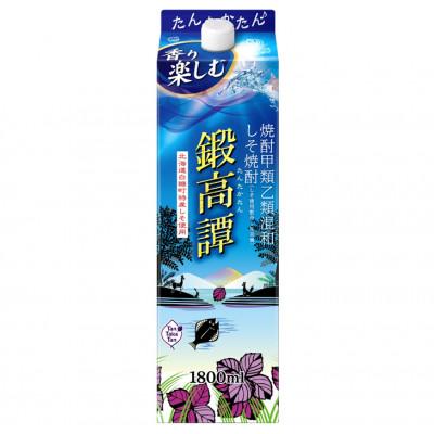 ふるさと納税 白糠町 しそ焼酎 鍛高譚パック[1800ml]【4本セット】