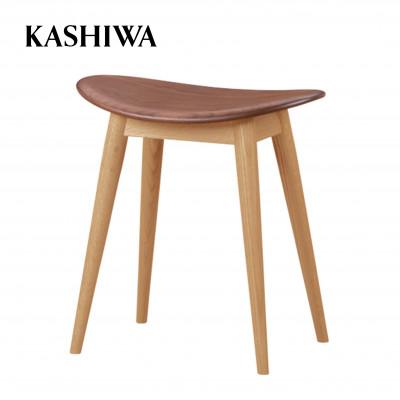 ふるさと納税 高山市 【KASHIWA】スツール　飛騨の家具　オーク材・ウォールナット材　板座 AM035
